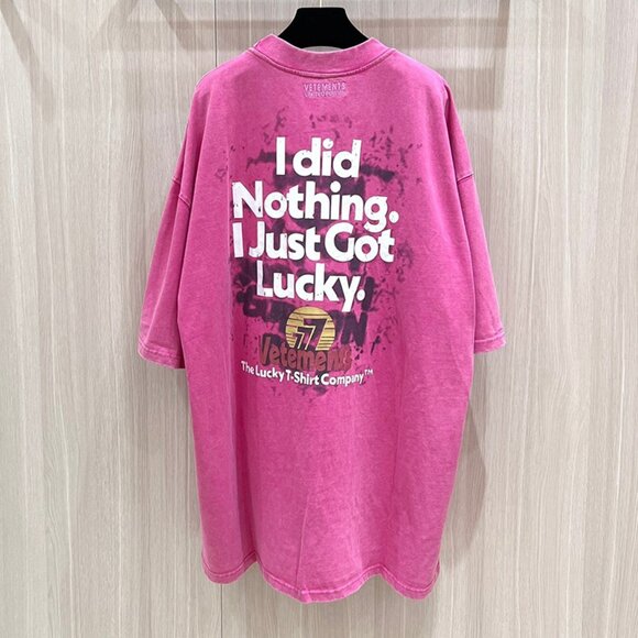 Vetements Pink Printed Short-Sleeve Shirt - Picture 6 of 7